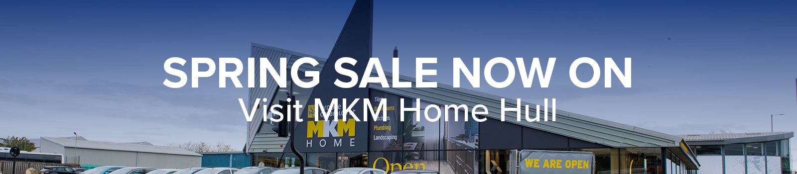 A promotional banner for MKM Home